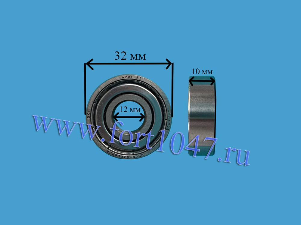 Подшипник 6201 ZZ (12*32*10) SKF