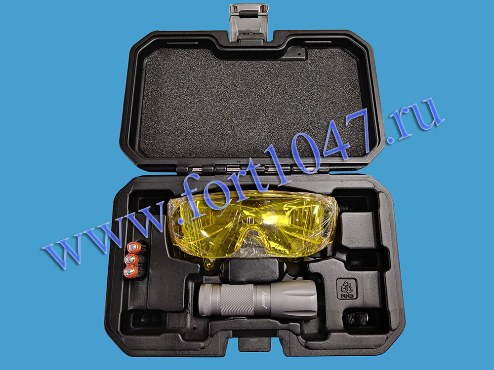 Набор для обнаружения утечек (фонарик+очки+кейс) Becool BC UV L 1