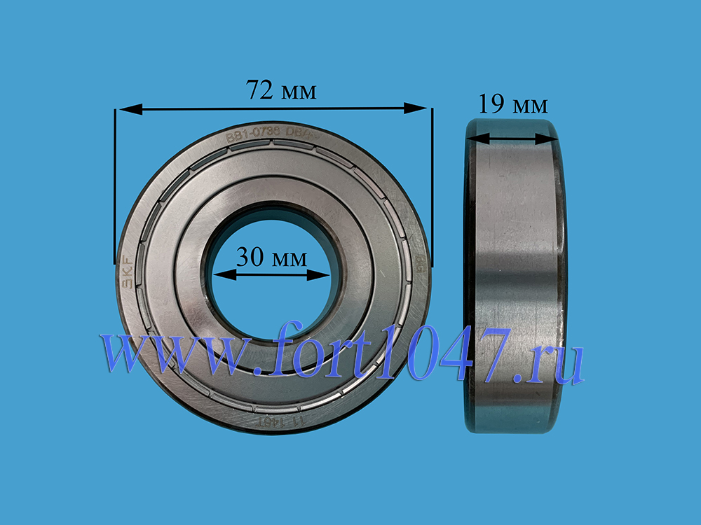 Подшипник 6306 ZZ (30*72*19) SKF