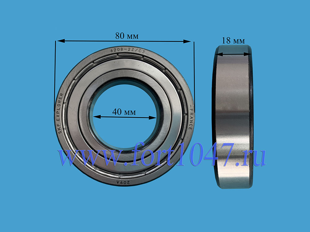 Подшипник 6208 ZZ (40*80*18) SKF Explorer