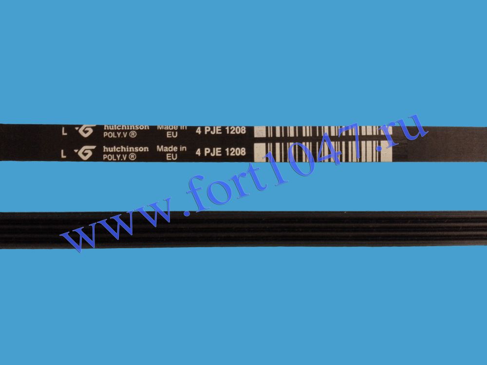 Ремень 1208 J4/5 EL (черный) Ariston, Indesit, Whirlpool C00193233