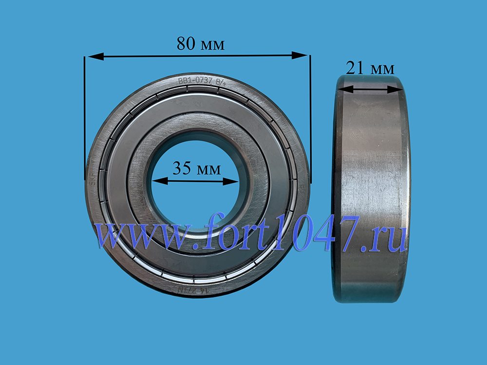 Подшипник 6307 ZZ (35*80*21) SKF