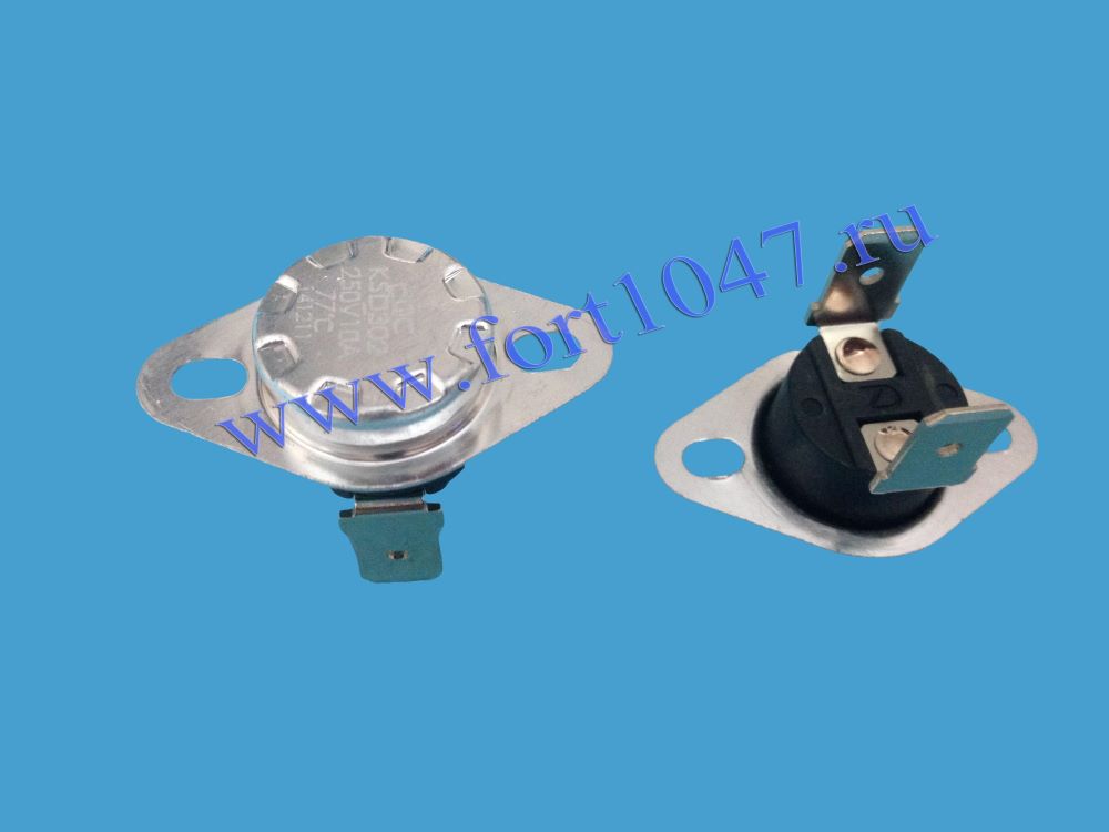 Термостат KSD 302 77°C 10A биметаллический, самовозвратный