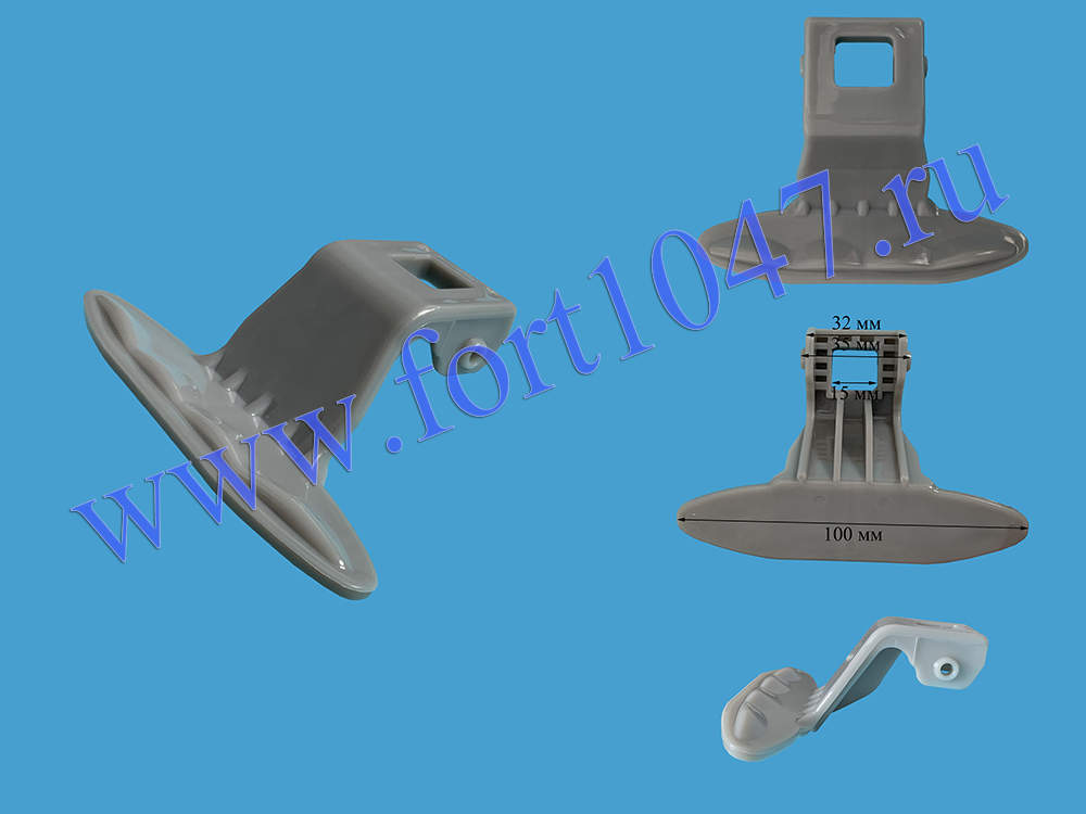 Ручка люка LG MEB61281101 MEB61841201 AGF76506325 серая